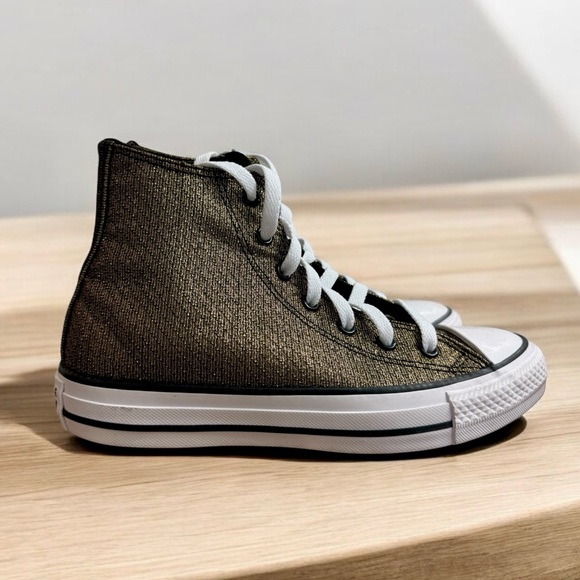 Converse Chuck Taylor All Star Sparkle, Big Kids Size 3.5 - Picture 2 of 9